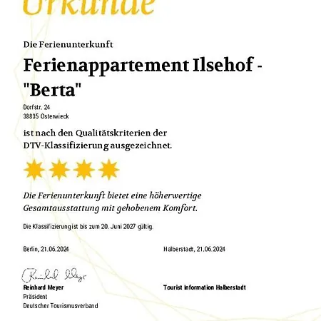 Apartament Ilsehof Berta Osterwieck